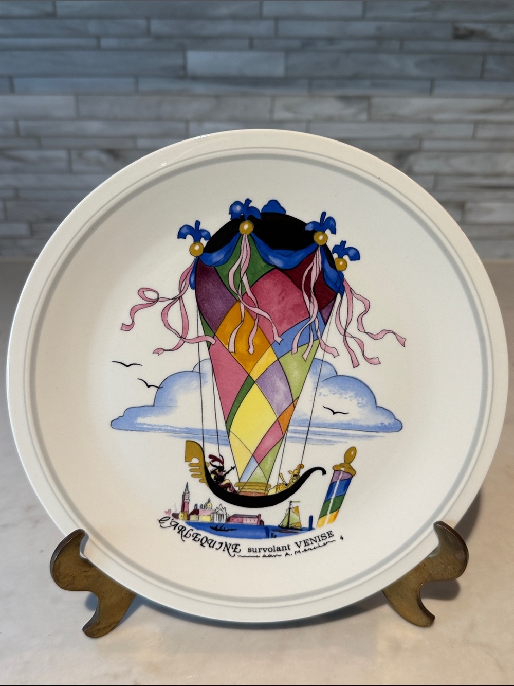 Villeroy & Boch Le Ballon Salad Dessert Plate Harlequin Venice